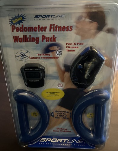 Sportline Fitness - Walking Pack w/ Talking Calorie Pedometer Hand Weights - Picture 3 of 5