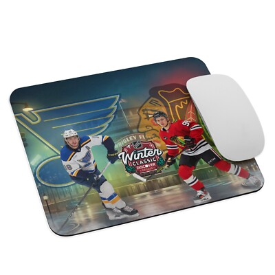 NHL Winter Classic 2025 Chicago Blackhawks vs St Louis Blues Mouse Pad 9.5x7.75
