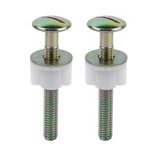 Universal Toilet Seat Screws 2Packs Metal Toilet Seat Hinge Bolts and Screws ...