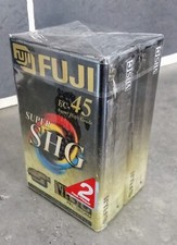 1 cassette K7 COMPACT VHS C FUJI EC-45 SUPER SHG PAL SECAM NEUVE EMBALLÉE    C37