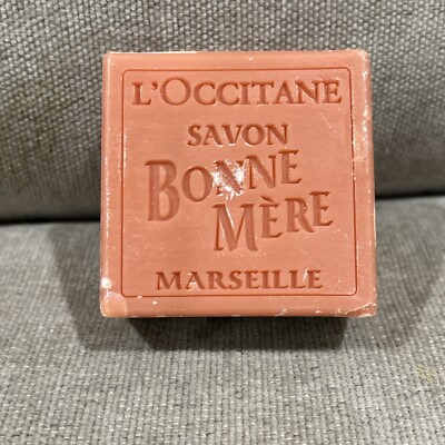 L'Occitane BONNE MERE Rhubarb & Basil 72% Essential Oils Vegetable Soap 3.5 oz