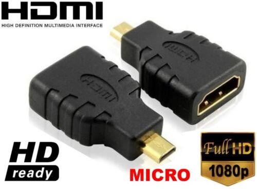 ADATTATORE DA HDMI FEMMINA A MICRO HDMI MASCHIO TIPO D CONNETTORE RIDUZIONE HD - 第 1/3 張圖片