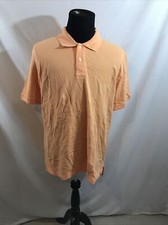 Cherokee light orange short sleeve polo - mens medium, chest 24"