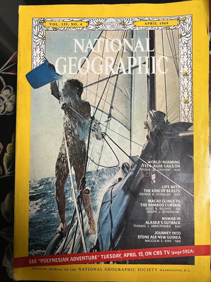 National Geographic Magazine Nat Geo April 1969 Alaska New Guinea