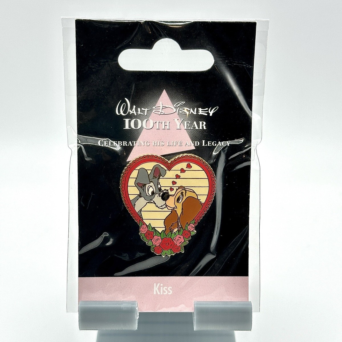 Disney - Lady & The Tramp - Kiss - Walt Disney 100th Year Pin