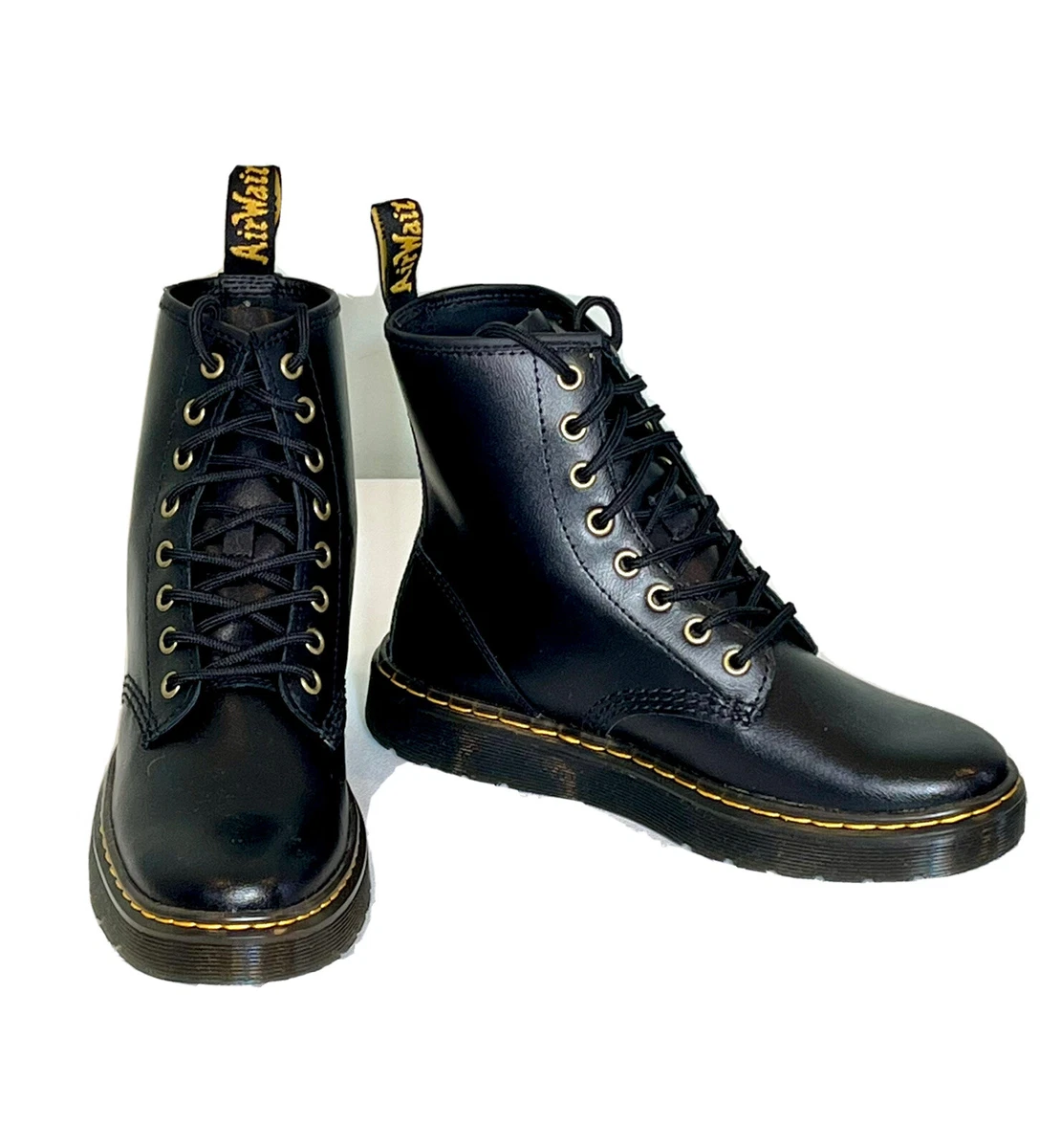 NEW Doc Martens Dark Academia Zavala Black Ankle Boots Leather