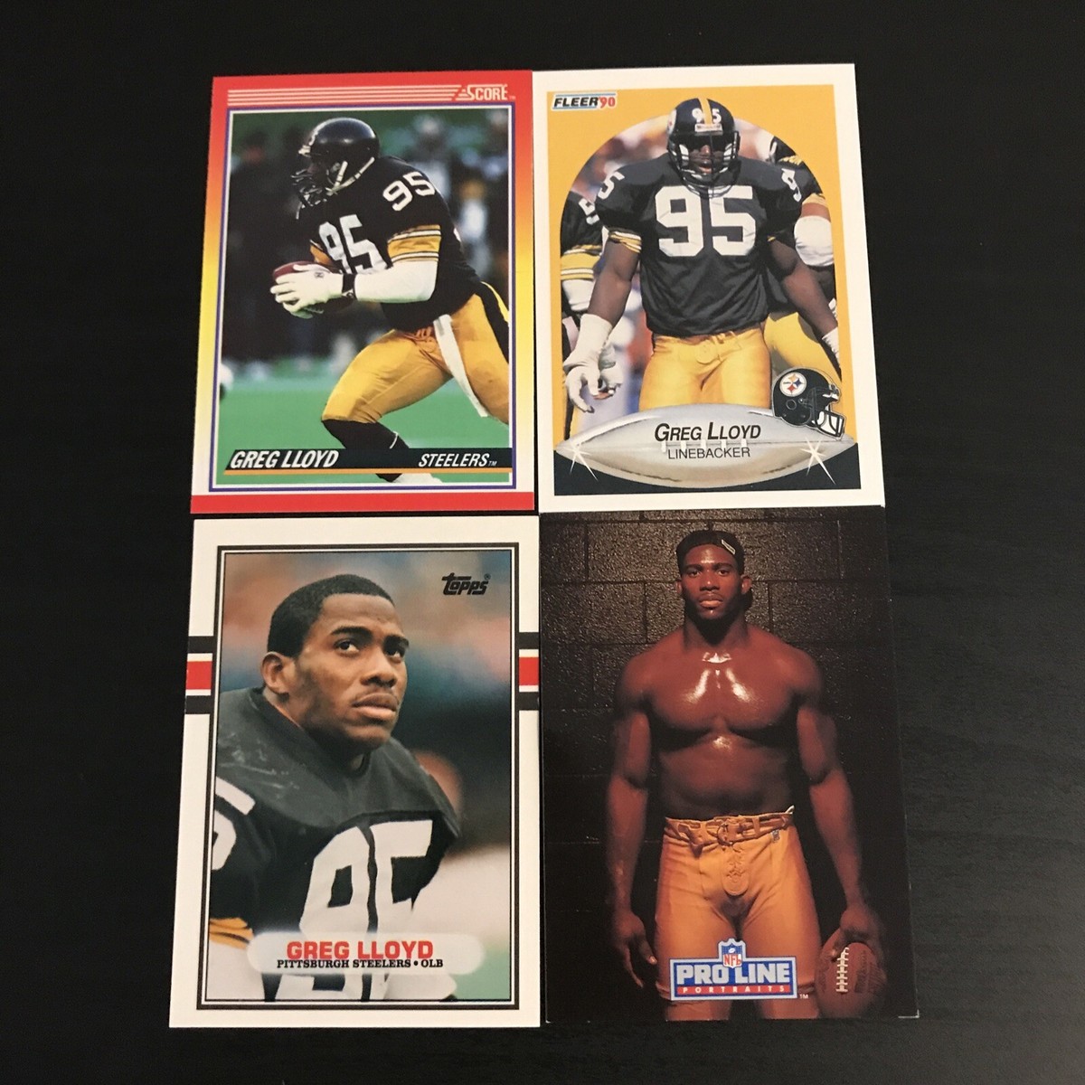 GREG LLOYD - 4 CARD LOT STEELERS NFL | eBay
