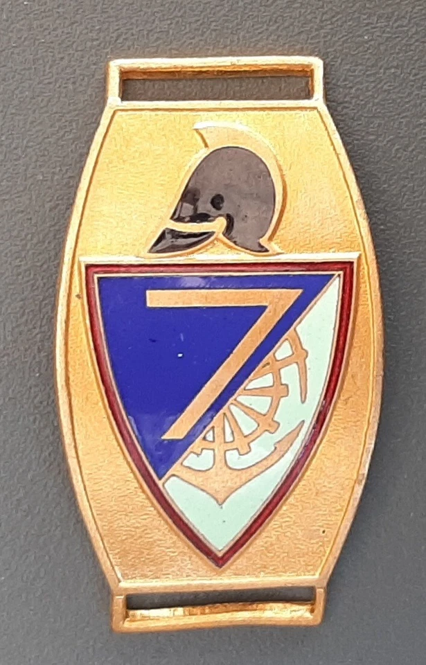 WW2 7° BG Génie Guerre 1939 Plaque de Bracelet identité France ORIGINAL DOG TAG - Photo 2/4