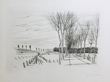 Andr&eacute; JACQUEMIN - "Le chemin" - 1979 - Original Etching Signed