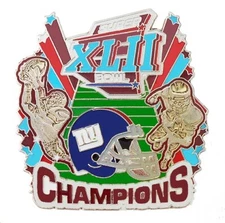 2008 New York Giants Super Bowl XLII Champions Glossy Pin