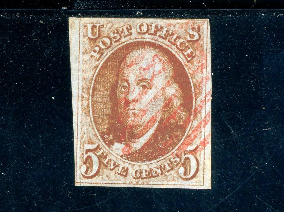 スカースデールさん専用 Scott 1b VF US Used 1847 Franklin With Red Cancel SCV $1,025 | eBay