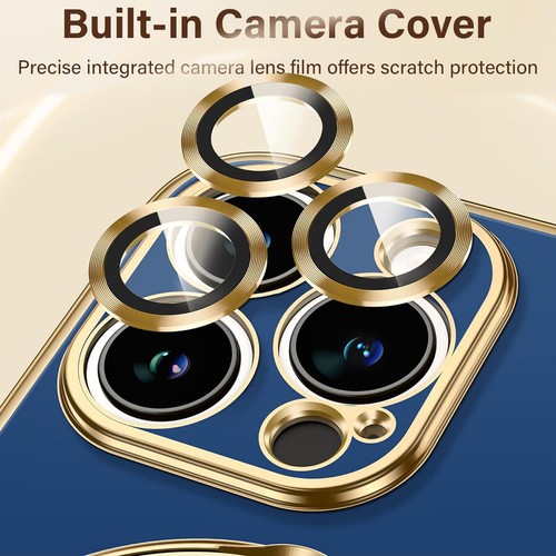 For iPhone 16 15 14 13 12 Pro Max Shockproof Plating PC Ring Stand Mag Safe Case - Picture 33 of 61