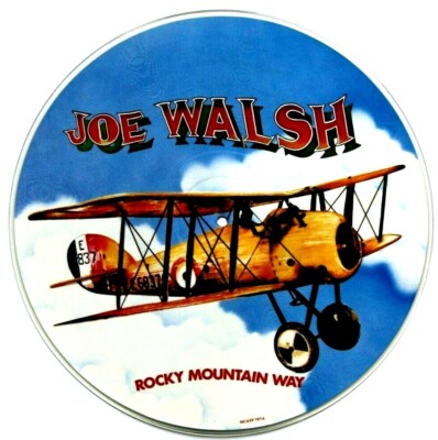 EX/EX! JOE WALSH THE EAGLES ROCKY MOUNTAIN WAY FUNK 49 12'' VINYL PICTURE DISC