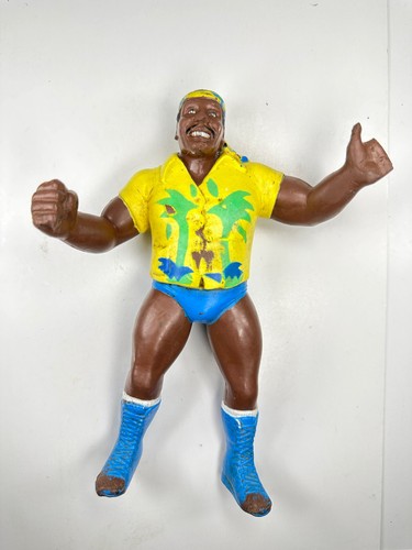 WWF LJN SD Jones Yellow Hawaiian Shirt figure 1986...