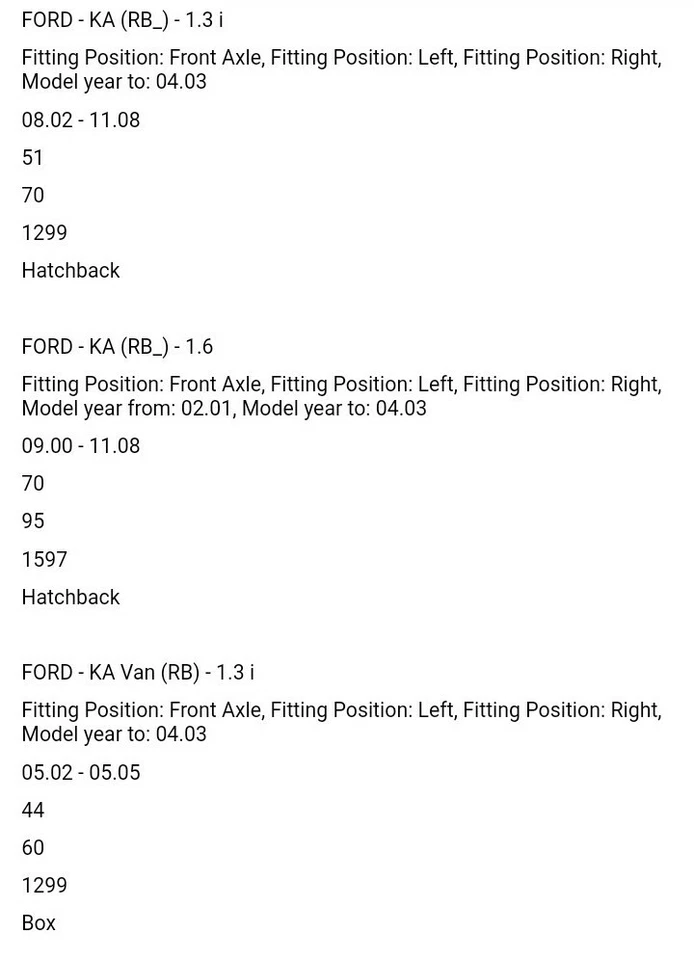 Ford KA Front Flexible Brake Hose Unipart GBH3222 - Image 4 of 4