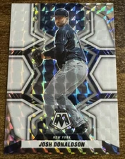 2022 Mosaic Josh Donaldson White Mosaic Prizm /25 Yankees Rare SSP Free Ship