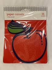 Paper Cutouts 15 Pieces Apple Design 4 in x 4 in