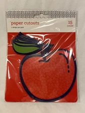 Paper Cutouts 15 Pieces Apple Design 4 in x 4 in