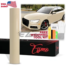 ESSMO PET Super Gloss Khaki Milan Car Vehicle Vinyl Wrap Decal Glossy Like Paint
