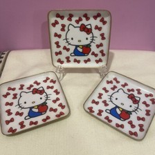 HTF Hello Kitty SANRIO Trinket/ Jewelry Glass Dish 3 Available