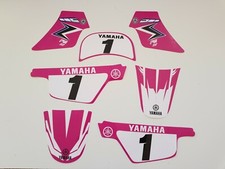 Graphic Kit Deco complet Rose Origin pour moto cross Yamaha PW 50 PW50  