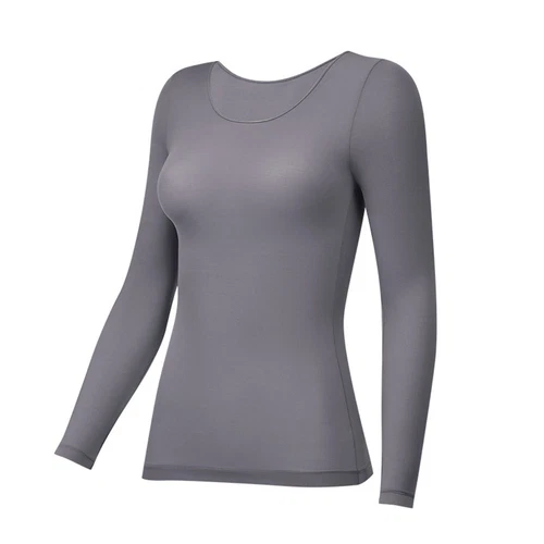 Damen Langarmshirt Warm Basic Kompression Oberteil Shirt- - Bild 12 von 113