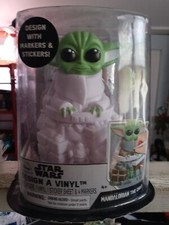 Star Wars Mandalorian The Child Baby Yoda Design A Vinyl Stickers  4 Markers