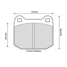 Ferodo Racing 4003 Brake Pads Fits AP Racing CP6120/CP6121 Caliper