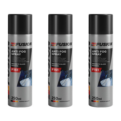 ProFusion Anti-Fog Spray   Antibeschlag für Autoscheiben & Innenfenster 3x 250ml