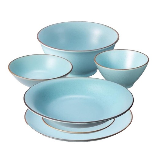 Set Di 4 Piatti Piani In Ceramica Pumpkin Feast 27.6cm - Per Pasta, Insalate E Portate Principali