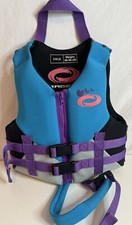 O'RAGEOUS Youth Blue Purple Neoprene Life Vest Flotation Device Jacket 30-50 LBS