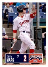 2018 Portland Sea Dogs Grandstand #15 Danny Mars Sarasota Florida Baseball Card
