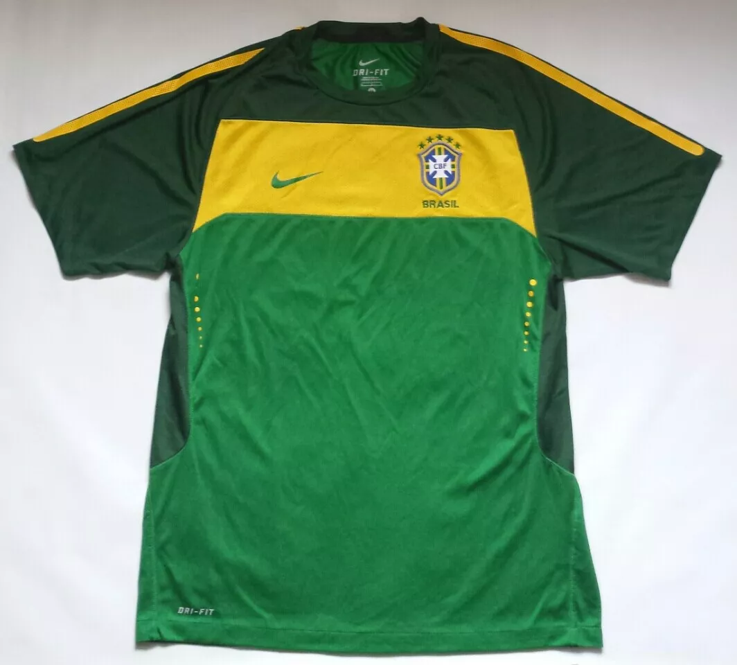 Brazil National Soccer Team Nike Dri Fit Training Jersey Size M