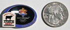 SALT LAKE CITY / SLC 2002 WINTER OLYMPICS  ANGUS BEEF CLOISONNE SPONSOR PIN — photo 2