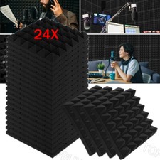 24x Raum Akustik Schall Dämmung Schaumstoff Schallschutz Matten Selbstklebend