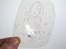 vtg 1960s 1970s Tattoo acetate stencil Biker Cap Skull signed SK4