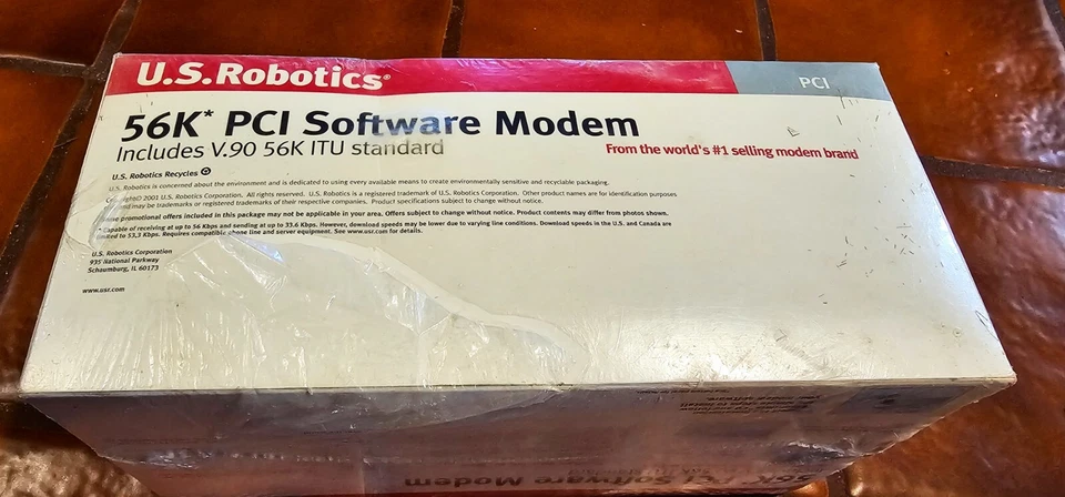 U.S. Robotics 56k PCI Software Modem New Sealed - Image 3 of 4