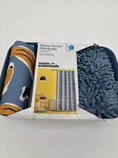 Room Essentials Shower Curtain Bath Bundle 15 Piece