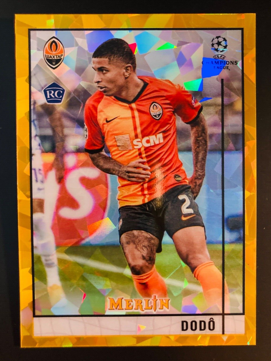 2020-21 Topps Merlin Chrome Dodô Shakhtar Gold Atomic Refractor