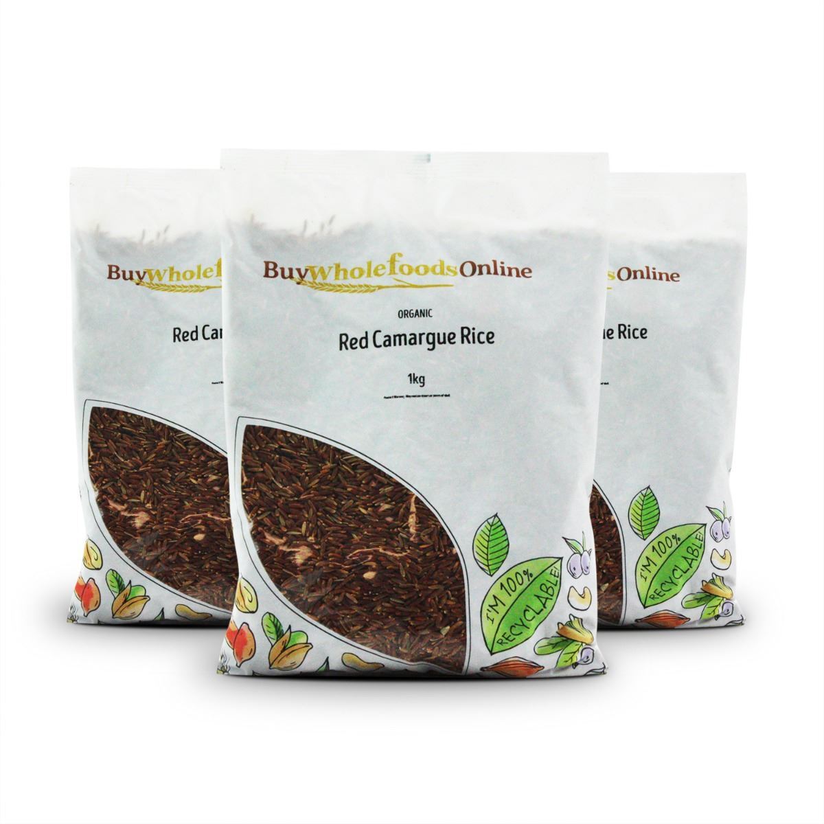 Organic Red Camargue Rice 3kg | BWFO | Free UK Mainland P&P