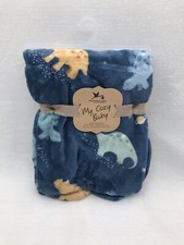Adirondack Dinosaur Baby Blanket Dinos Boys Blue Green My Cozy Security Lovey