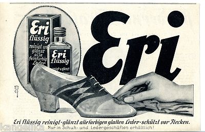 Eri--Eri flüssig reinigt ,glänzt--Werbung von 1928