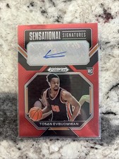 Tosan Evbuomwan 2023 Panini Prizm Draft Picks Sensational Signatures Red #/149