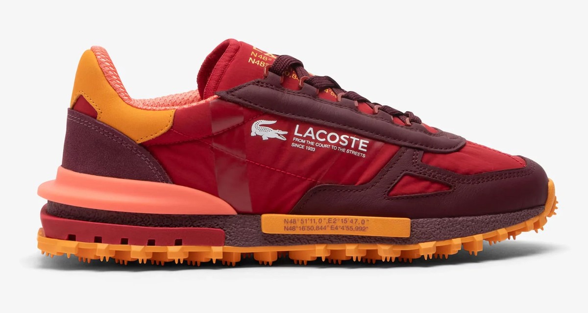 Lacoste Red Retro Runner Sneakers Men’s 8 Women’s 9.5 Unisex Athletic Shoes Lacoste Red Athletic Shoes for Women for sale | eBay main image 2