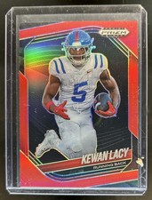2025 Panini Prizm Black Kewan Lacy Prospects Red #/299 Rebels
