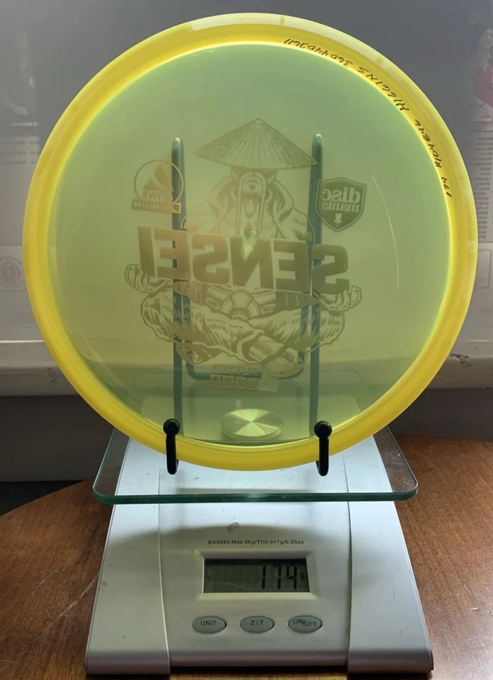 Disc Mania Sensei Active Premium Putter Yellow With Blue Foil 173 Grams - Image 4 of 4