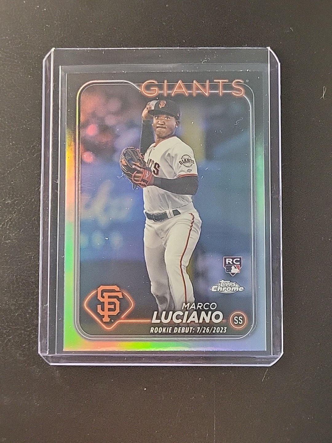 Marco Luciano 2024 Topps Chrome Update Refractor RC Debut Giants #USC132