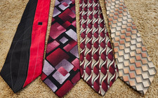 Set of 4 Neckties - various brands