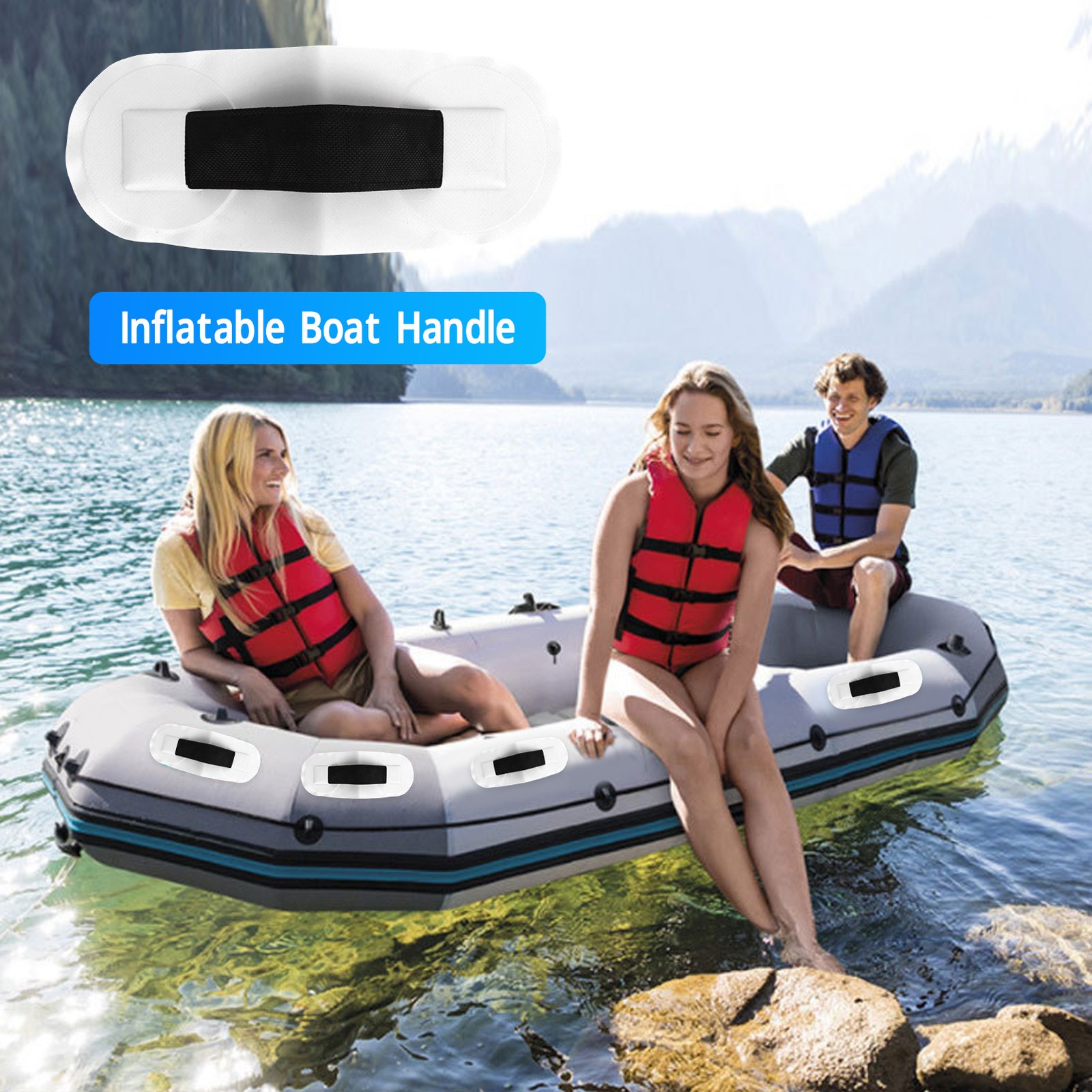 Surfboard Handrail Glue On Wear Resistant Inflatable Boat Handle|.
