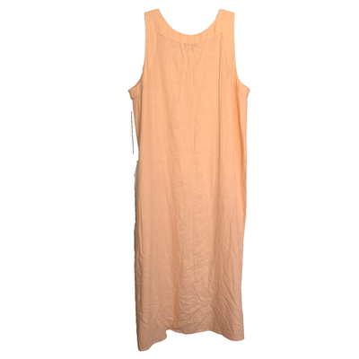 linen dinner dress Sleeveless Linen Dress ACADIA in Natural melange main image 1